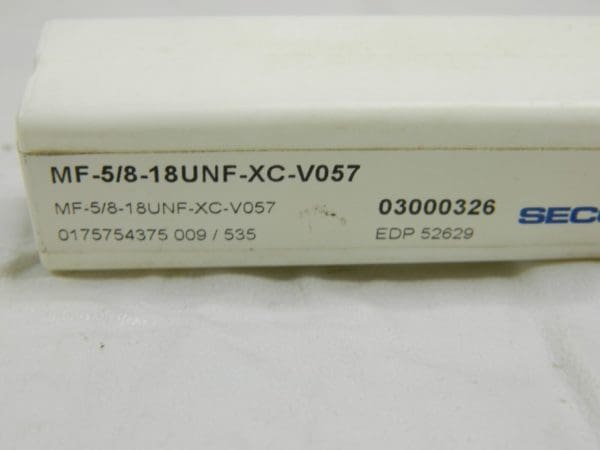 SECO Thread Forming Tap 5/8-18 UNF-XC-V057 03000326
