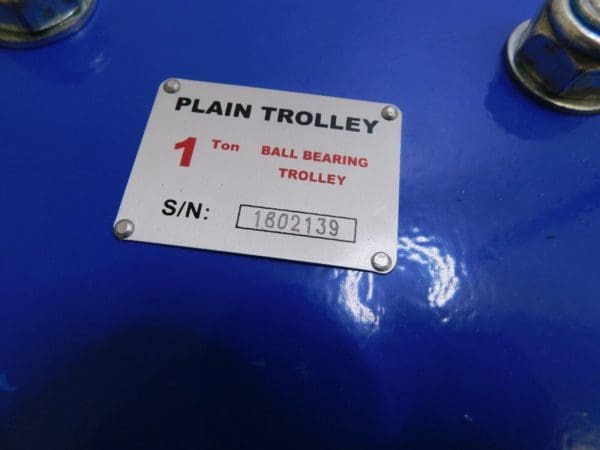 Pro-Grade 1 Ton Capacity Plain Trolley Blue 79487526
