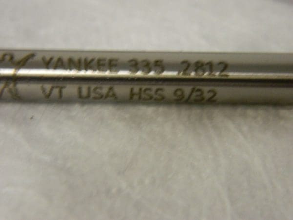Yankee 9/32" High Speed Steel 6 Flute Chucking Reamer QTY 2 72291180