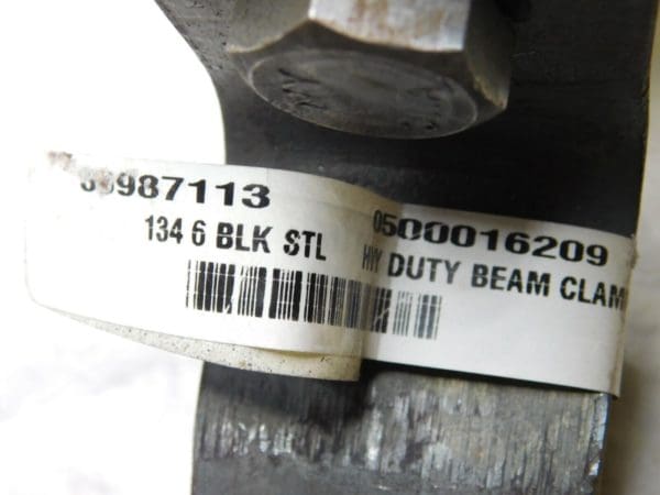 Heavy Duty Beam Clamps Black Steel 3/4" Rod 3000 Lb Capacity Qty 2 36987113