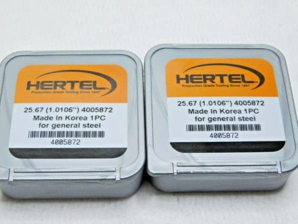 Hertel Carbide Replaceable Drill Tips TiCN 25.67mm Diam 140º Qty 2 4005872