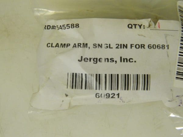 Jergens Single Swing Clamp Arm for 60681 Swing Cylinder 60921