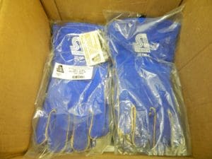 STEINER Welding Gloves Cowhide Leather, Size Large Qty 6 Pairs 2519B-L