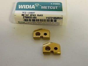 Widia Metcut Spade Blade 15/32" Seat Code Z Powdered Metal QTY 2 7FZ-0469T
