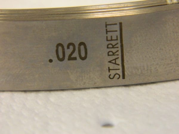 STARRETT Feeler Stock Roll 0.02″ Thick 1/2″ Wide 20' Long Tempered Steel 52817