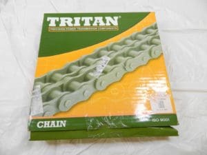 TRITAN Roller Chain Cottered, 3/4″ Pitch, 60C Trade, 10' L, 1 Strand 60-1C 10FT