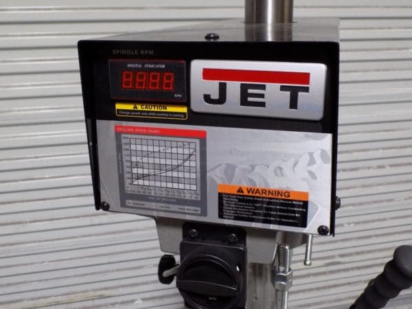 Jet 15" Variable Speed Floor Drill Press 400 - 5000 RPM 1 HP 220/440v 3 Phase