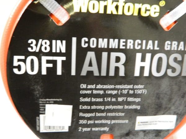 LEGACY Multipurpose Air Hose: 3/8″ ID, 50' 350 Working psi BD-KP76141