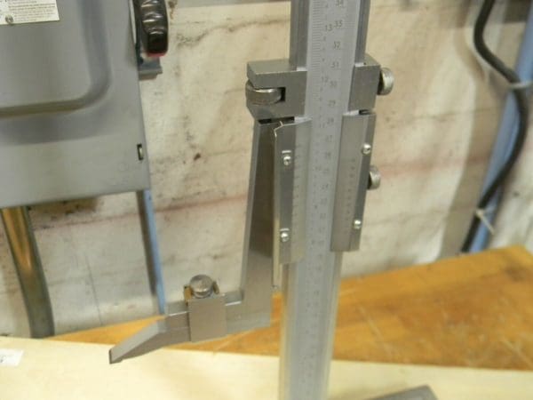 Vernier Height Gage 18"/450mm Max. Measuring Range Steel Satin Chrome Finsh