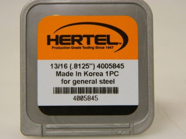 Hertel Replaceable Drill Tip HMD 13/16" Diam Grade HC125MD 140° Qty 2 4005845