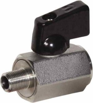 Stainless Steel Miniature Ball Valve 1/4" Pipe Full Port Qty 5 38088456