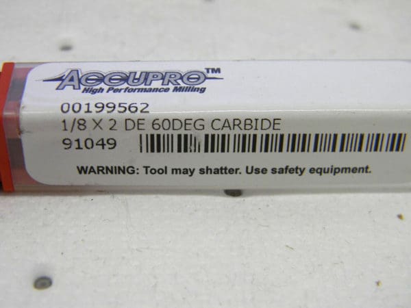 ACCUPRO Solid Carbide Split-End Blanks 1/8″ 60° Conical Point QTY 5 00199562