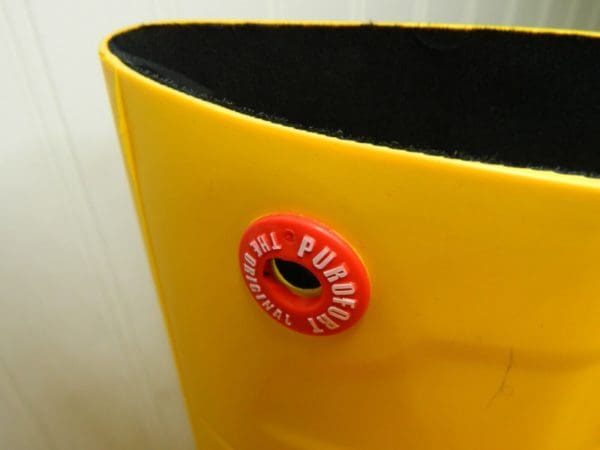 DUNLOP Rubber Boot Unisex 15 Knee Steel Toe Polyurethane Black Yellow