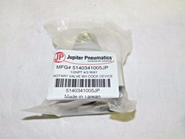 Jupiter Pneumatics Manual Mechanical Valve 1/2" NPT 5140341005JP