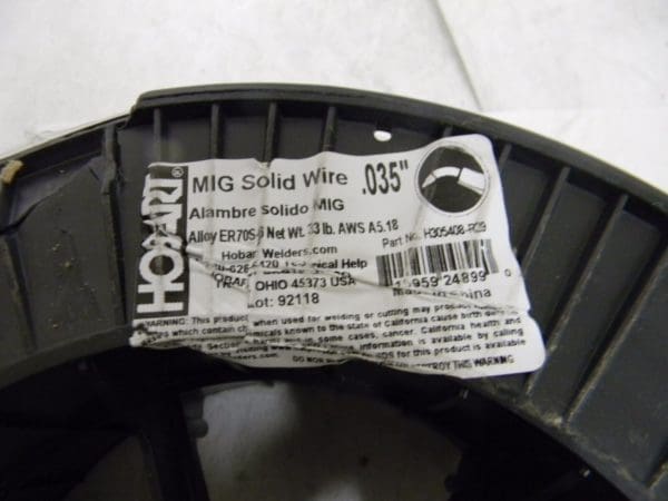 Hobart MIG Solid Welding Wire 0.035" Dia. Carbon Steel H305408-R29