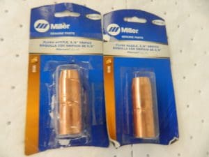 MILLER ELECTRIC MIG qty 2 Welder Nozzle/Tip/Insulator 169726