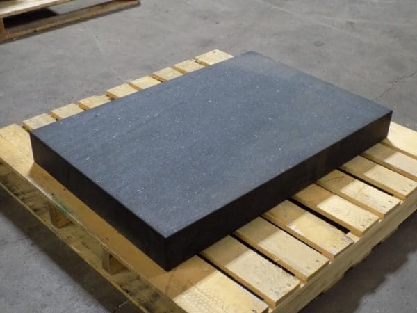 Black Granite Surface Inspection Plate 36 x 24 x 4 Grade B No Ledge