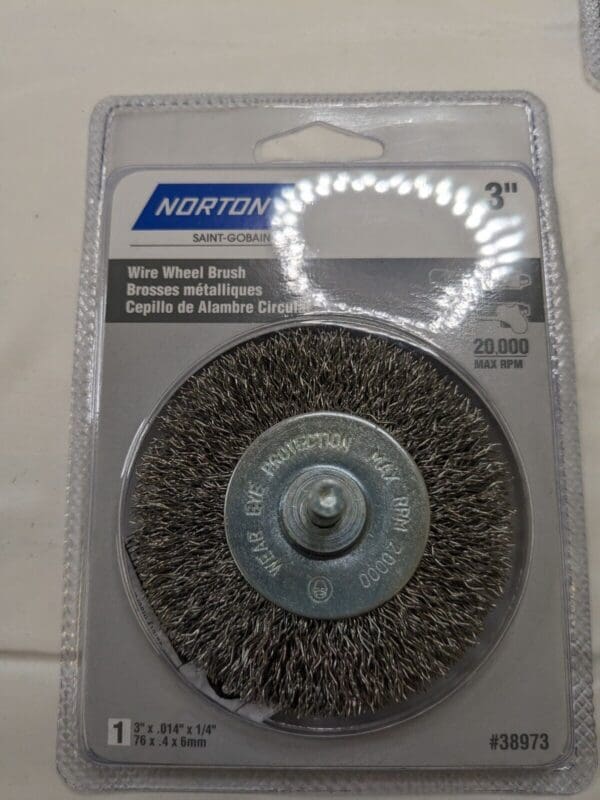 NORTON Wheel Brush qty5 : 3″ Wheel Dia, Crimped 66252838973