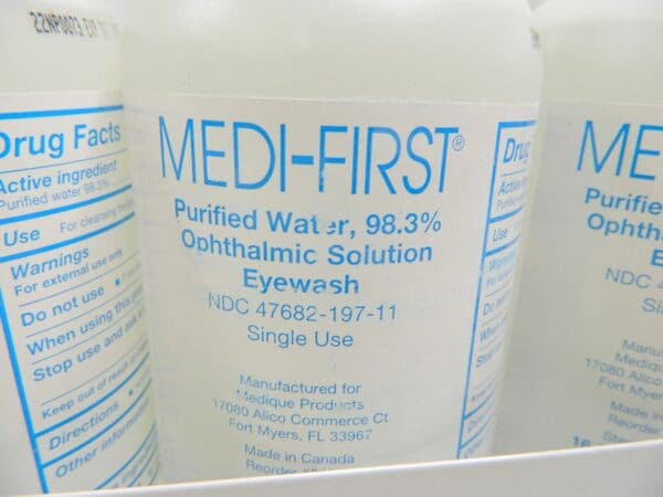 Medi-First Medi-Wash Eye And Skin Station, Three 16-Ounce Bottles 73101
