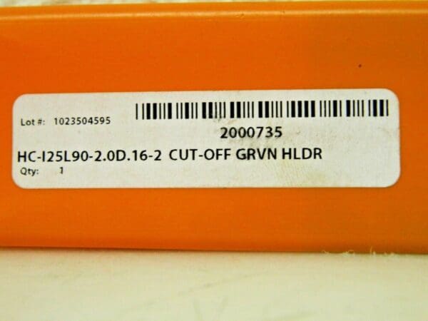 Hertel Cut-Off Grooving Tool Holder HC-I25L90-2.0D.16-2 2000735