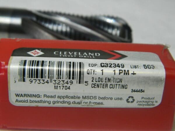 Cleveland CC Ball End Mill 1"x 2" LOC HSS 5-Flute TiCN Surface Condition C32349