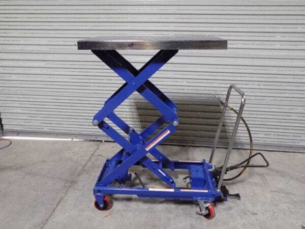 Vestil Hydraulic Pneumatic Lift Cart 800 lb Capacity 35 x 20 Platform AIR-800-D