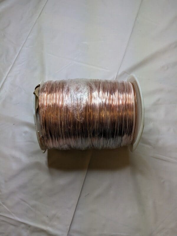 Copper Bus Bar Wire, 16 Gage, 0.0508″ Diam x 1,890' L, Bare UAXV16 DAMAGED SPOOL