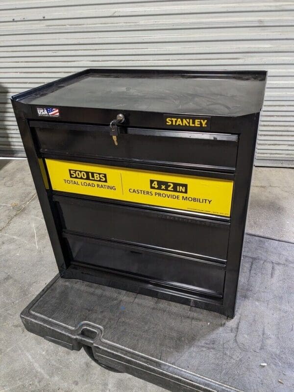 Stanley Rolling Tool Cabinet: 4 Drawers DAMAGED STST22742BK