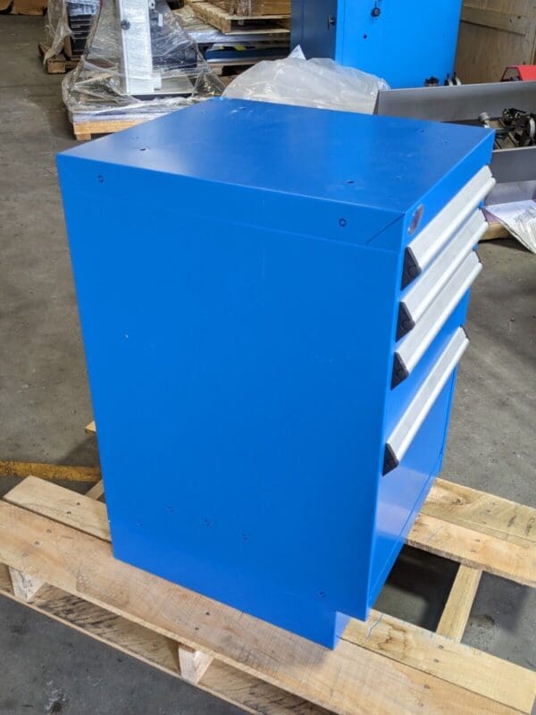 Rousseau Modular Storage Cabinet 4 Drawer 32 H x 18 W x 21 D Steel Blue
