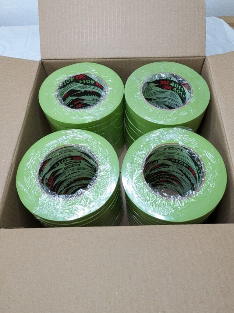 3M High Performance Green Masking Tape 401+ 12 Mm X 55 M Qty 48 Rolls  7000124894 Industryrecycles