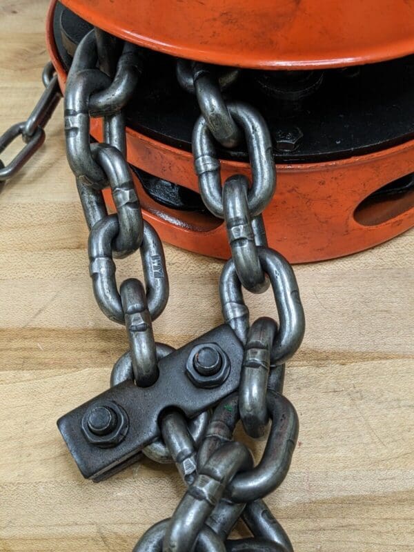 CM Hand Chain Hoist 2 Ton Working Load Limit 15 Ft Max Lift 622-A 2213A