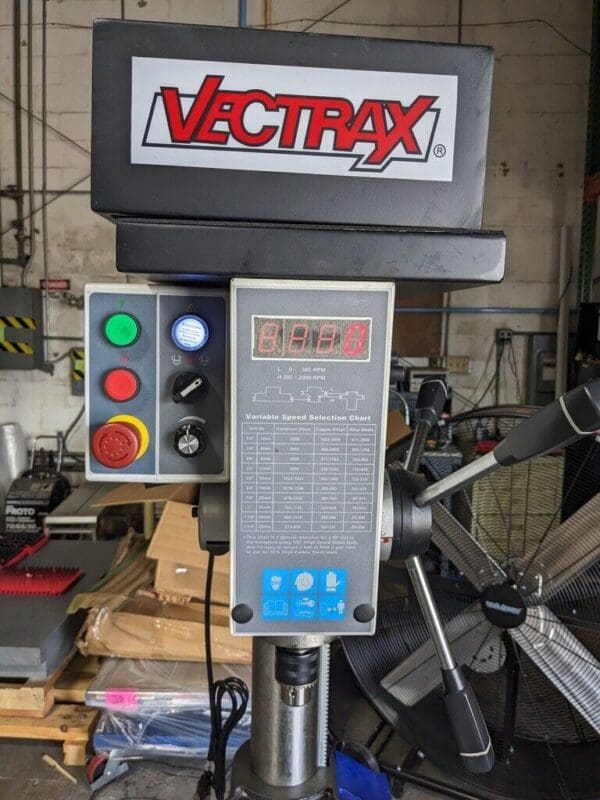 Vectrax Floor Drill Press: 20″ Swing 1 hp 115 V 1 Phase DAMAGED RF-19V