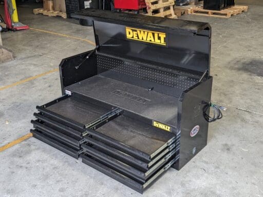 Dewalt Steel Tool Box Storage Cabinet 9 Drawer 40 X 52 X 18 Dwst25292  Damaged