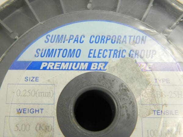 Sumitomo Brass Wire 0.250mm Hard 1000 N/mm Tensile 5 Kg SBS25H220
