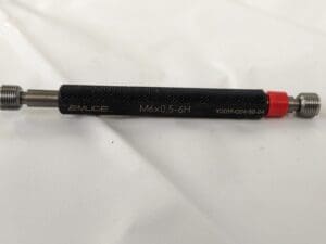 EMUGE Plug Thread Gage: M6x0.5 Thread, 6H Class, Double End L0100100.0228