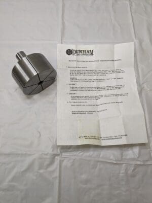 Dunham Expanding Lathe Mandrel 3/4 to 3-3/4″ Grip, 3-3/4″ Face, 2" Body MM4