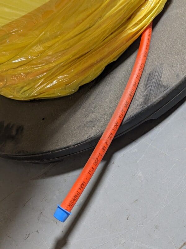 500 Ft of Parker Non-Conductive Thermoplastic Hose 3/16" ID 3250 PSI Max 518D-3