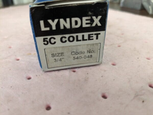 LYNDEX 5C Collet: 3/4″, Square 540-048