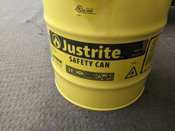 JUSTRITE Safety Can: 5 gal, Steel 7150210