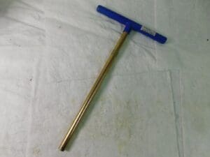 BTI 12mm 18" Blue/Gold Chromalloy Steel Handle Hex End Key BT-MT18-12