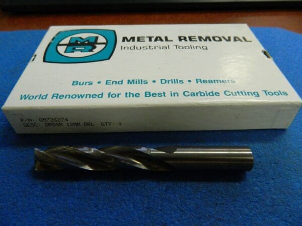 Metal Removal Drill Bit 12mm 150° Point Bright Finish Solid Carbide #M10241