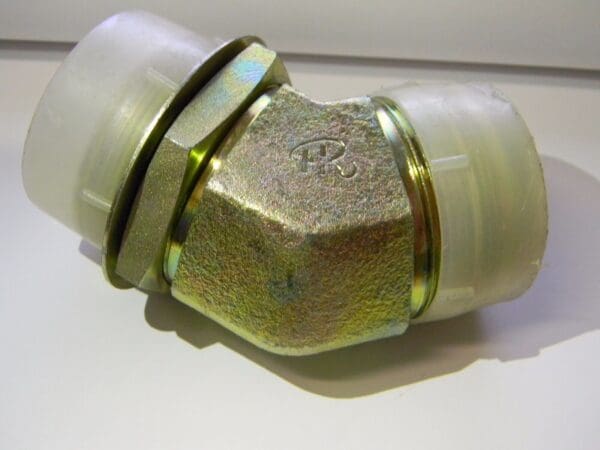 Royal Brass and Hose 2-1/2"-12 Male O-Ring Boss 45° elbow 32MJ-32MB45
