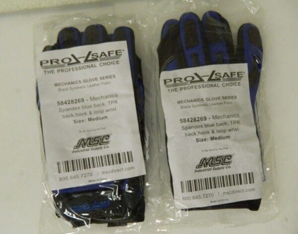 Pro-Safe Synthetic Leather General Work Gloves Size M(8) 2 Pair 58428269