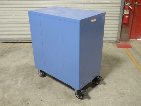 Lista Mobile Modular Storage Cabinet 9 Drawer 47" x 40" x 22" Steel Blue DAMAGED