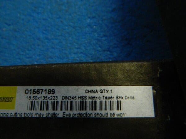 Interstate Taper Shank Drill Bits 0.7283" x 233mm OAL 2MT HSS Qty. 2 #01567189