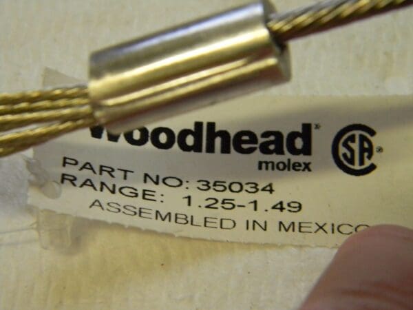 Daniel Woodhead 1-1/4" x 1.49" Tinned Bronze Single Loop Support Grip 35034