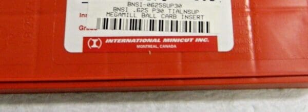 Minicut International Carbide Milling Inserts Grade P30 BNSI-0625SUP30