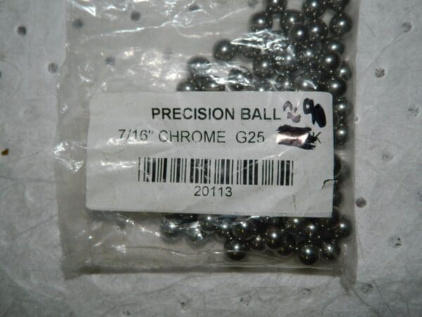 Pro-Grade Chrome Steel Gage Ball 7/16" Diameter Approximately 90 Pack 20113