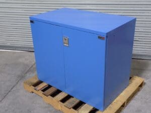 Lista Storage Cabinet w/ Double Hinged Door 40" x 23" x 33" Steel Blue
