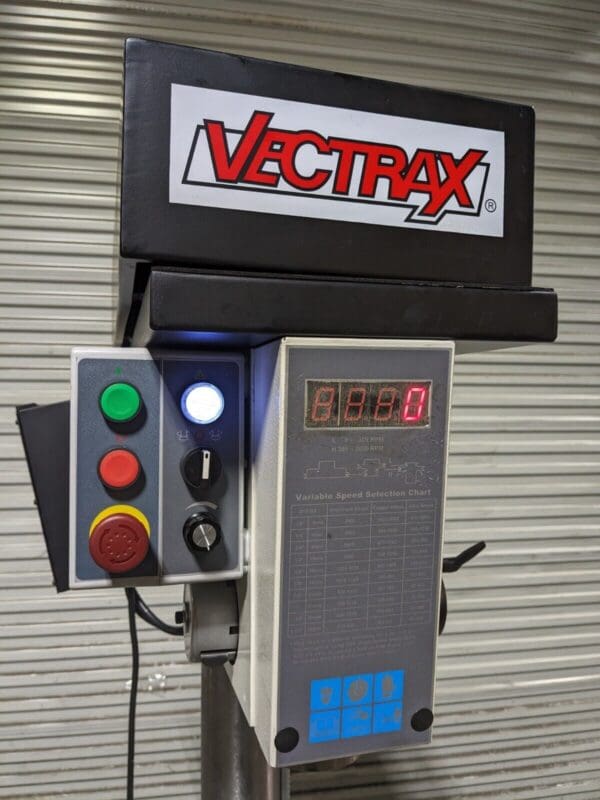Vectrax Variable Speed Mill / Drill Machine 20" Swing 2000 RPM Max 115v DAMAGE